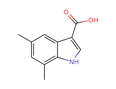 1H-인돌-3-카르복실산, 5,7-디메틸-