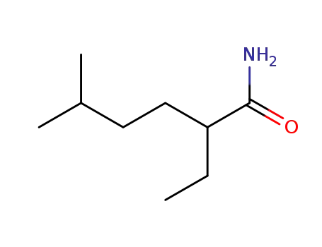 Molecular Structure of 102450-10-2 (2-ethyl-5-methylhexanamide)