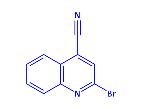 Molecular Structure of 95104-24-8 (2-BROMO-4-CYANOQUINOLINE)