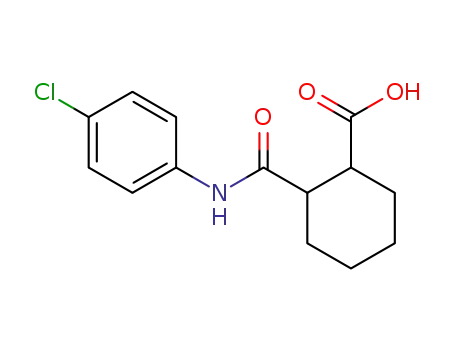 Molecular Structure of 101937-67-1 (2-(N-(4-CHLOROPHENYL)CARBAMOYL)CYCLOHEXANECARBOXYLIC ACID)