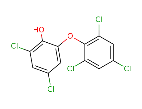 Molecular Structure of 94888-09-2 (2,4-dichloro-6-(2,4,6-trichlorophenoxy)phenol)