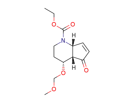 ethyl (4β,4aα,7aα)-2,3,4,4a,5,7a-hexahydro-4-(methoxymethoxy)-5-oxo-1H-1-pyrindinecarboxylate