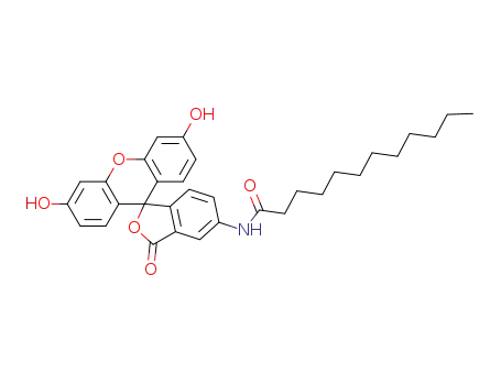 Molecular Structure of 107827-77-0 (5-Dodecanoylaminofluorescein)