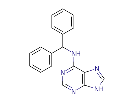 Molecular Structure of 10184-21-1 (N-(diphenylmethyl)-5H-purin-6-amine)