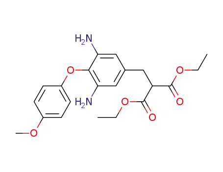[3,5-diamino-4-(4-methoxy-phenoxy)-benzyl]-malonic acid diethyl ester