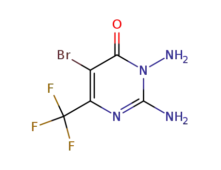 2,3-diamino-5-bromo-6-(trifluoromethyl)-4(3H)-pyrimidinone