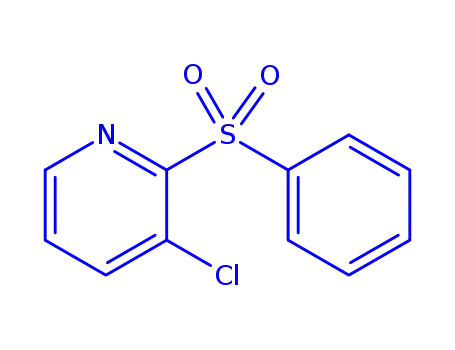 Molecular Structure of 950693-94-4 (PYRIDINE, 3-CHLORO-2-(PHENYLSULFONYL)-)