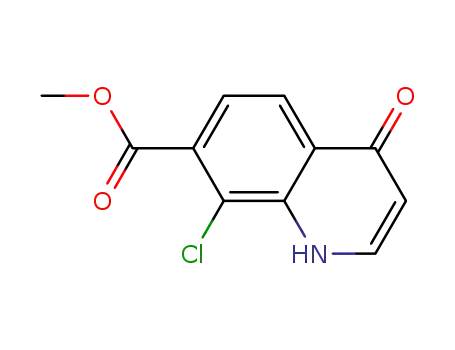 8-CHLORO-4-OXO-1,4-DIHYDRO-QUINOLINE-7-CARBOXYLIC ACID METHYL ESTER