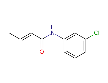 Molecular Structure of 10163-41-4 (N-(3-chlorophenyl)but-2-enamide)