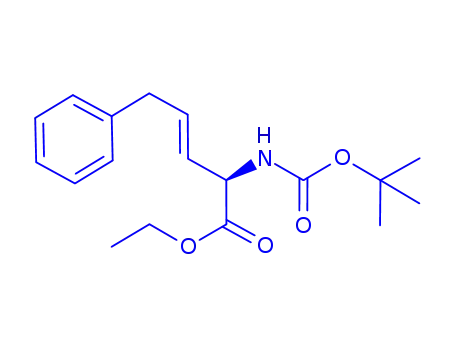 Molecular Structure of 948887-38-5 ((S)-2-TERT-BUTOXYCARBONYLAMINO-5-PHENYL-PENT-3-ENOIC ACID ETHYL ESTER)