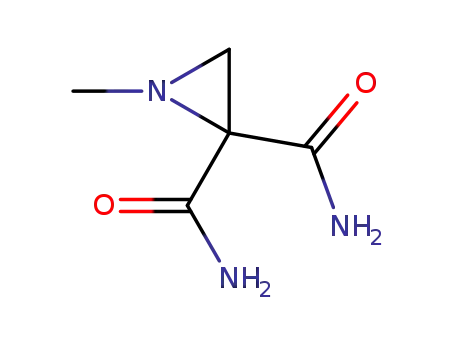 Molecular Structure of 95183-57-6 (2,2-Aziridinedicarboxamide,1-methyl-(9CI))