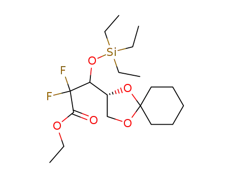 3-(R)-1,4-Dioxa-spiro[4.5]dec-2-yl-2,2-difluoro-3-triethylsilanyloxy-propionic acid ethyl ester