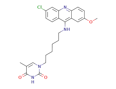 1-{6-[(6-chloro-2-methoxyacridin-9-yl)amino]hexyl}-5-methylpyrimidine-2,4(1H,3H)-dione
