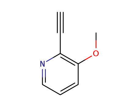 Molecular Structure of 1256805-99-8 (2-Ethynyl-3-Methoxypyridine)