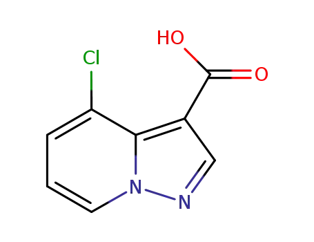 Molecular Structure of 1167056-17-8 (4-Chloro pyrazolo[1,5-a]pyridine-3-carboxylic acid)