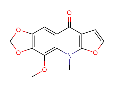 4-methoxy-5-methyl[1,3]dioxolo[4,5-g]furo[2,3-b]quinolin-9(5H)-one