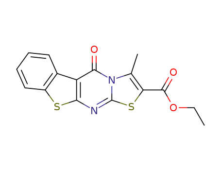 5H-(1)Benzothieno(2,3-d)thiazolo(3,2-a)pyrimidine-2-carboxylic acid, 3-methyl-5-oxo-, ethyl ester