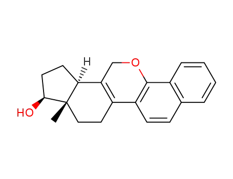 Molecular Structure of 131077-42-4 (benz(3,4)-6-oxaestra-1,3,5(10),8-tetraen-17-ol)