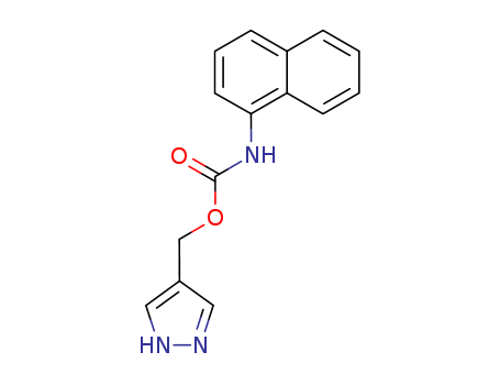 Carbamic acid,1-naphthalenyl-, 1H-pyrazol-4-ylmethyl ester (9CI)