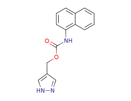 Carbamic acid, 1-naphthalenyl-, 1H-pyrazol-4-ylmethyl ester