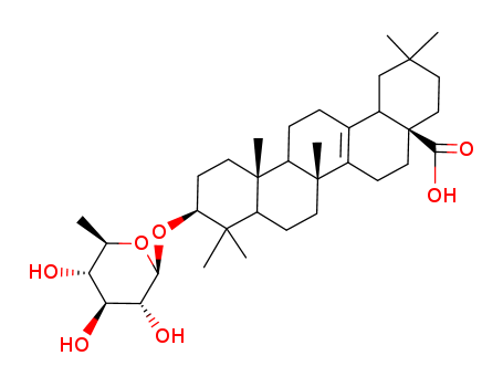 (4aS,6bR,8aR,10S,12aR,12bR,14bR)-10-[(6-deoxy-beta-D-glucopyranosyl)oxy]-2,2,6b,9,9,12a-hexamethyl-1,3,4,5,6,6b,7,8,8a,9,10,11,12,12a,12b,13,14,14b-octadecahydropicene-4a(2H)-carboxylic acid