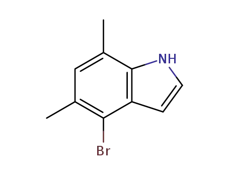 Molecular Structure of 1167056-53-2 (4-bromo-5,7-dimethylindole)