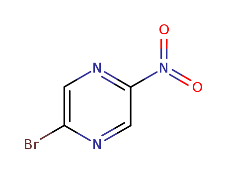 Pyrazine,2-bromo-5-nitro-