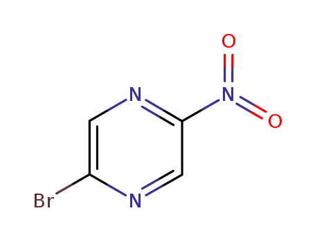 Molecular Structure of 117103-53-4 (2-Bromo-5-nitropyrazine)