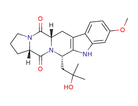 8-(2'-hydroxy-2'-methylpropyl)-7,8,14,14a-tetrahydro-pyrrolidino-<1,2-c>-piperazino-<1',6'-2,3>-β-carboline-(5aHα, 8Hα, 14aHα)-1,6-dione