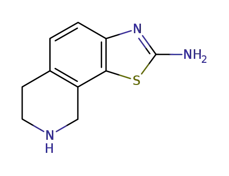 Molecular Structure of 120546-68-1 (Thiazolo[4,5-h]isoquinolin-2-amine, 6,7,8,9-tetrahydro- (9CI))