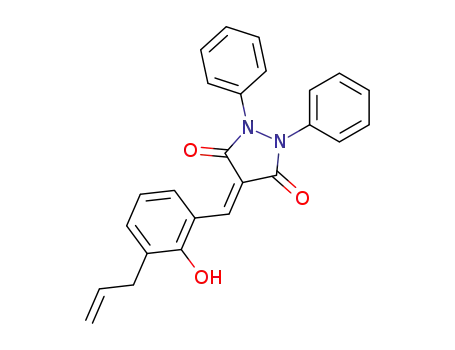 3,5-Pyrazolidinedione, 4-(3-allylsalicylidene)-1,2-diphenyl-