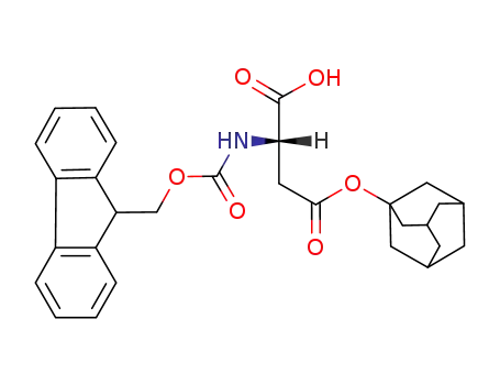 Molecular Structure of 118534-81-9 (FMOC-ASP(O-1-ADA)-OH)