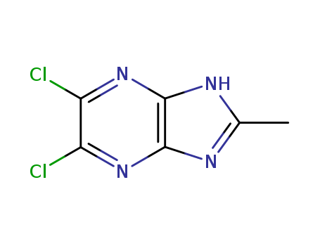 1H-Imidazo[4,5-b]pyrazine,5,6-dichloro-2-methyl- cas  13484-54-3