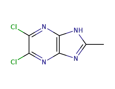 Molecular Structure of 13484-54-3 (5,6-dichloro-2-methyl-2H-imidazo[4,5-b]pyrazine)