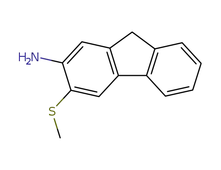 9H-fluoren-2-amine, 3-(methylthio)-