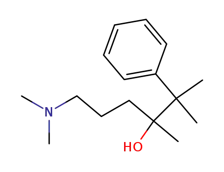 Molecular Structure of 113676-34-9 (6-(dimethylamino)-2,3-dimethyl-2-phenyl-3-hexanol)