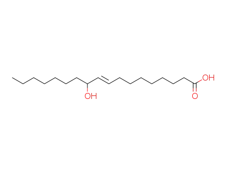 (9E)-11-hydroxyoctadec-9-enoic acid