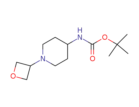 Molecular Structure of 1228948-05-7 (tert-Butyl 1-(oxetan-3-yl)piperidin-4-ylcarbamate)
