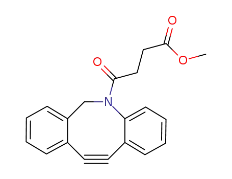 Molecular Structure of 1353016-69-9 (methyl 4-(11,12-didehydrodibenzo[b,f]azocin-5(6H)-yl)-4-oxobutanoate)