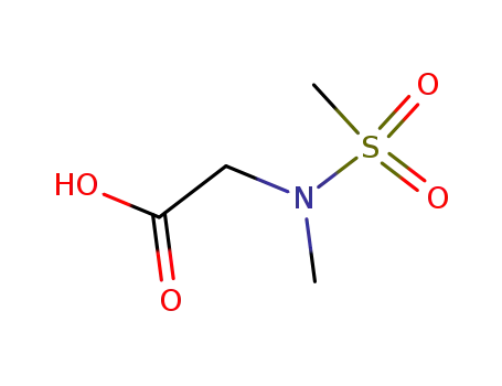 Molecular Structure of 115665-52-6 (N-Methyl-N-(Methylsulfonyl)glycine)
