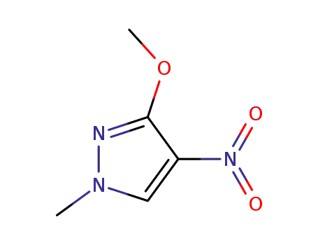 Molecular Structure of 1201935-85-4 (3-methoxy-1-methyl-4-nitropyrazole)