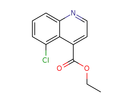 Molecular Structure of 116557-07-4 (ethyl 5-chloroquinoline-4-carboxylate)