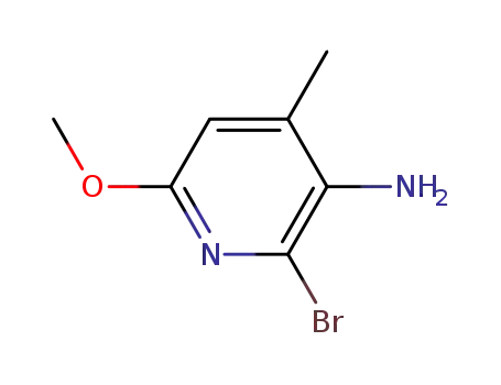 Molecular Structure of 135795-51-6 (2-BROMO-3-AMINO-6-METHOXY-4-PICOLINE)