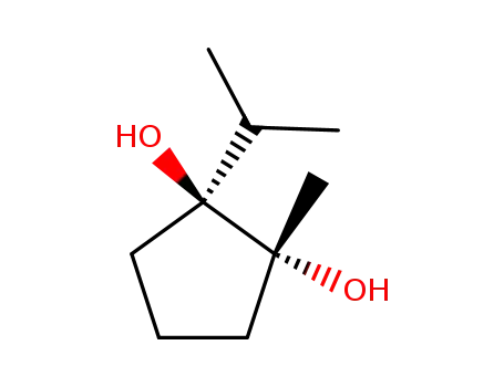 Molecular Structure of 142169-27-5 (1,2-Cyclopentanediol,1-methyl-2-(1-methylethyl)-,cis-(9CI))