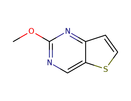Molecular Structure of 1259978-29-4 (2-methoxythieno[3,2-d]pyrimidine)