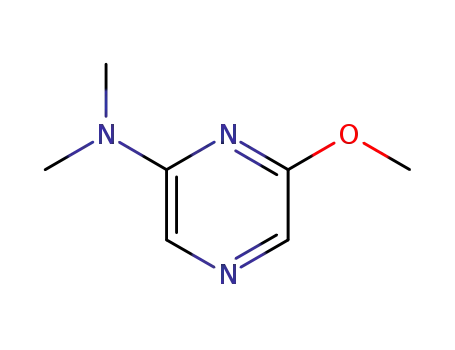 Molecular Structure of 136309-09-6 (6-Methoxy-N,N-dimethyl-2-pyrazinamine)