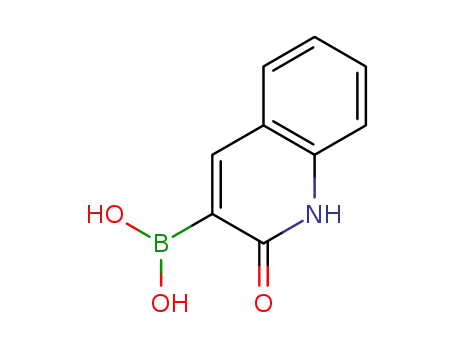 Molecular Structure of 1101864-58-7 (2-hydroxyquinolin-3-ylboronic acid)