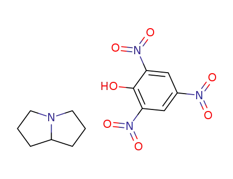 Molecular Structure of 14129-07-8 (2,4,6-trinitrophenol - hexahydro-1H-pyrrolizine (1:1))