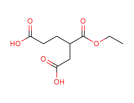 Molecular Structure of 20498-91-3 (butane-1,2,4-tricarboxylic acid-2-ethyl ester)
