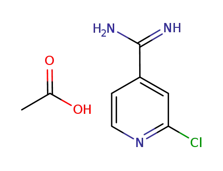 Molecular Structure of 1253792-37-8 (2-CHLOROISONICOTINIMIDAMIDE ACETATE)
